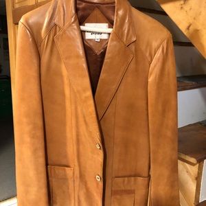 Men’s Fashion Leather Blazer